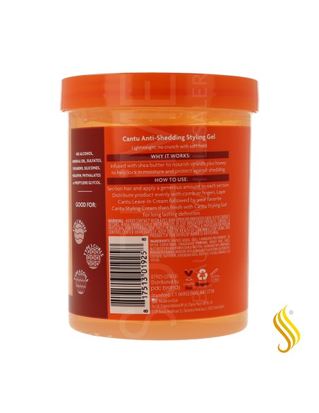 Cantu Shea Butter Styling Honey Gel 18,5Oz/524G (Anti-Shedding)