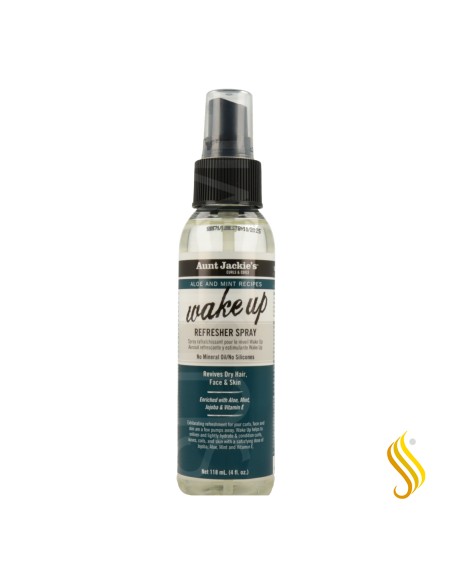 Spray rafraîchissant pour boucles à l'aloe vera et à la menthe de Tante Jackie 118 g