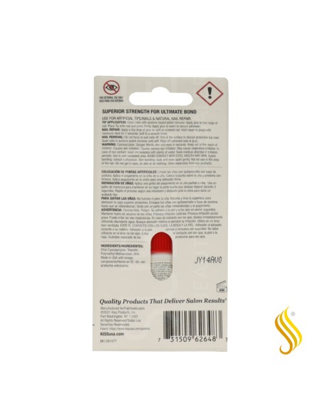 Ongles adhésifs rapides professionnels Red Kiss