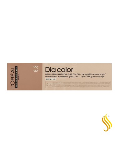 L'Oréal Dia Color 6.8 60ml - Loiro Mocha Escuro