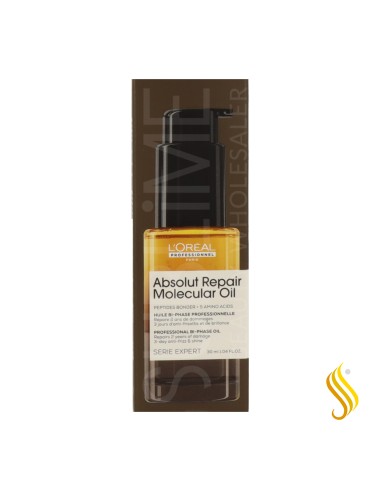 L'Oréal Absolut Repair Óleo Molecular 30 ml – Reparação Molecular e Brilho