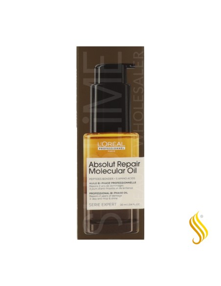 L’Oréal Absolut Repair Molecular Oil – Reparación Molecular y Brillo 30ml