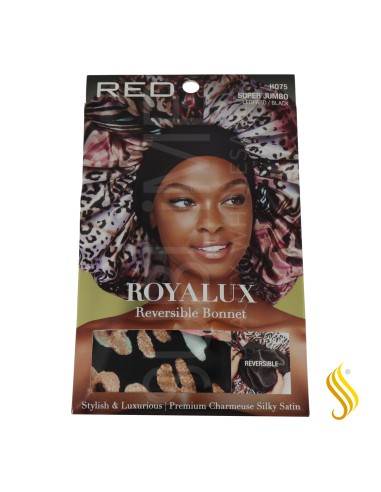 Casquette réversible en satin Red Kiss Royallux Super Jumbo