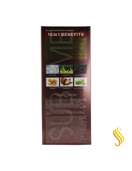 Kiss Beauty 3-in-1 Chestnut Coloring Shampoo 420ml