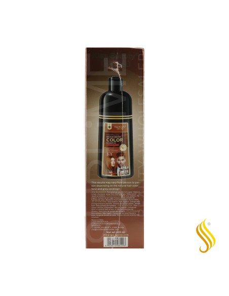 Kiss Beauty 3-in-1 Coloring Shampoo Medium Brown 420ml