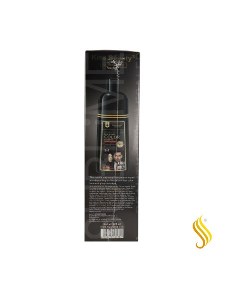 Kiss Beauty 3-in-1 Black Coloring Shampoo 420ml