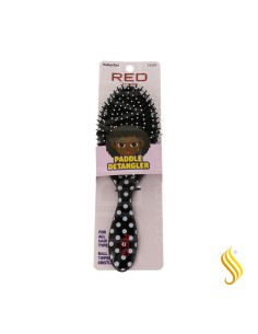 Brosse démêlante ovale à pois Red Kiss