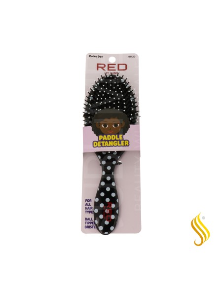 Red Kiss Cepillo Resenredante Oval Polka Dots