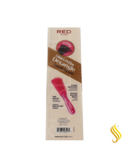 Pinceau flexible rouge rose pour définir les boucles