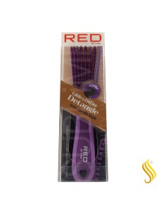 Pinceau rouge flexible violet pour définir les boucles