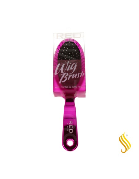 Brosse à perruque ovale antistatique professionnelle Red Kiss