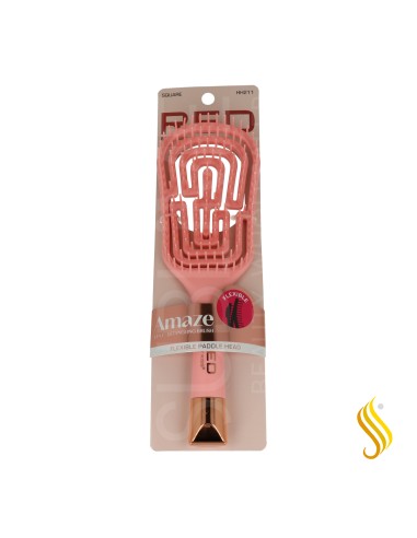 Brosse carrée flexible anti-traction Red Kiss