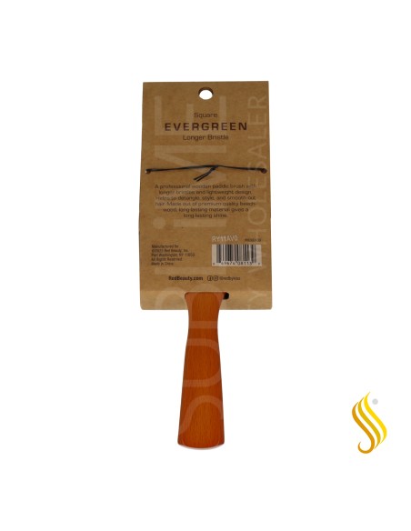 Brosse carrée en bois Red Kiss