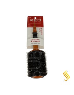 Brosse ronde en bois Red Kiss pour brossage XL 2,5"