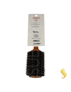 Brosse ronde en bois Red Kiss pour brossage XL 2,5" 2