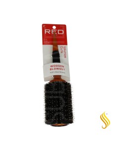 Brosse à brosser ronde en bois Red Kiss L 2"