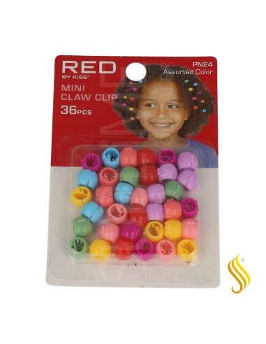 Pinces à linge colorées pour enfants Red Kiss, 36 pièces