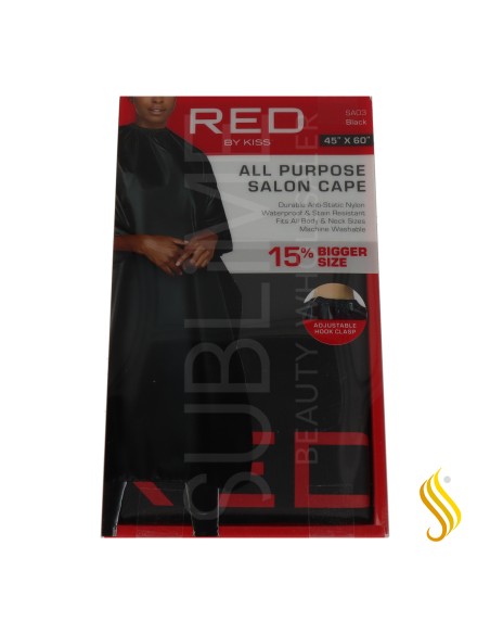 Cape noire professionnelle Red Kiss