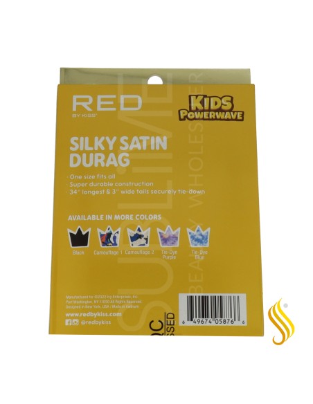 Durag pour enfants Red Kiss noir