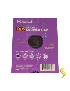 Bonnet de douche noir pour enfants Red Kiss 2