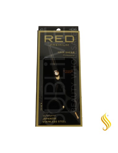 Ciseaux professionnels Red Kiss en acier inoxydable japonais, 6,5 pouces