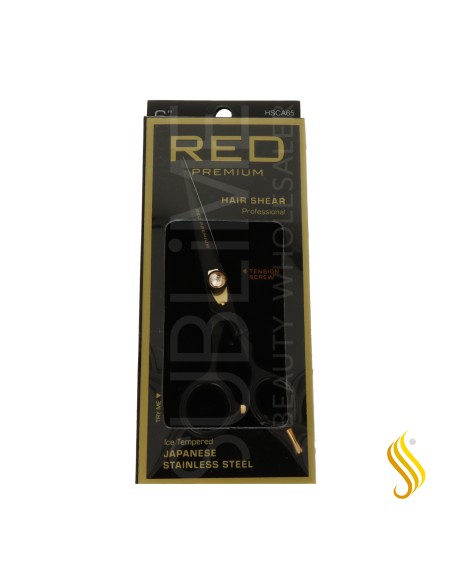 Ciseaux professionnels Red Kiss en acier inoxydable japonais, 6,5 pouces