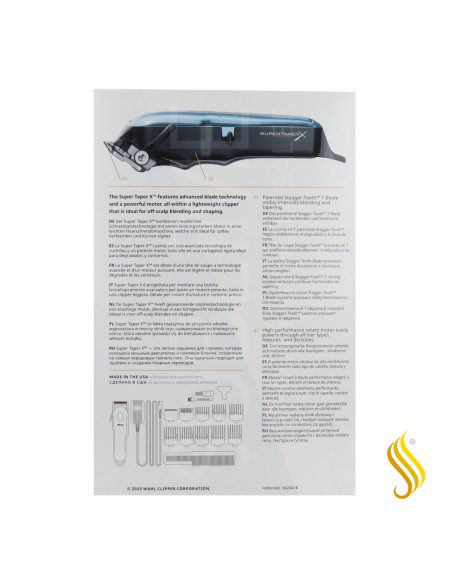Máquina de cortar cabelo sem fio Wahl Maquina Super Taper X