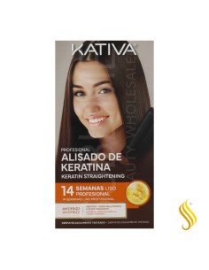 Kit de alisamento com queratina Kativa (50 ml + 150 ml + 30 ml)
