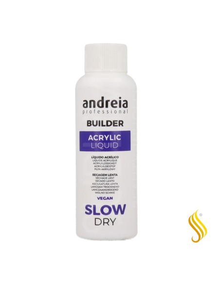 Andreia Professional Builder Acrylic Liquid Slow Dry Liquido Acrilico Secado Lento 100 ml