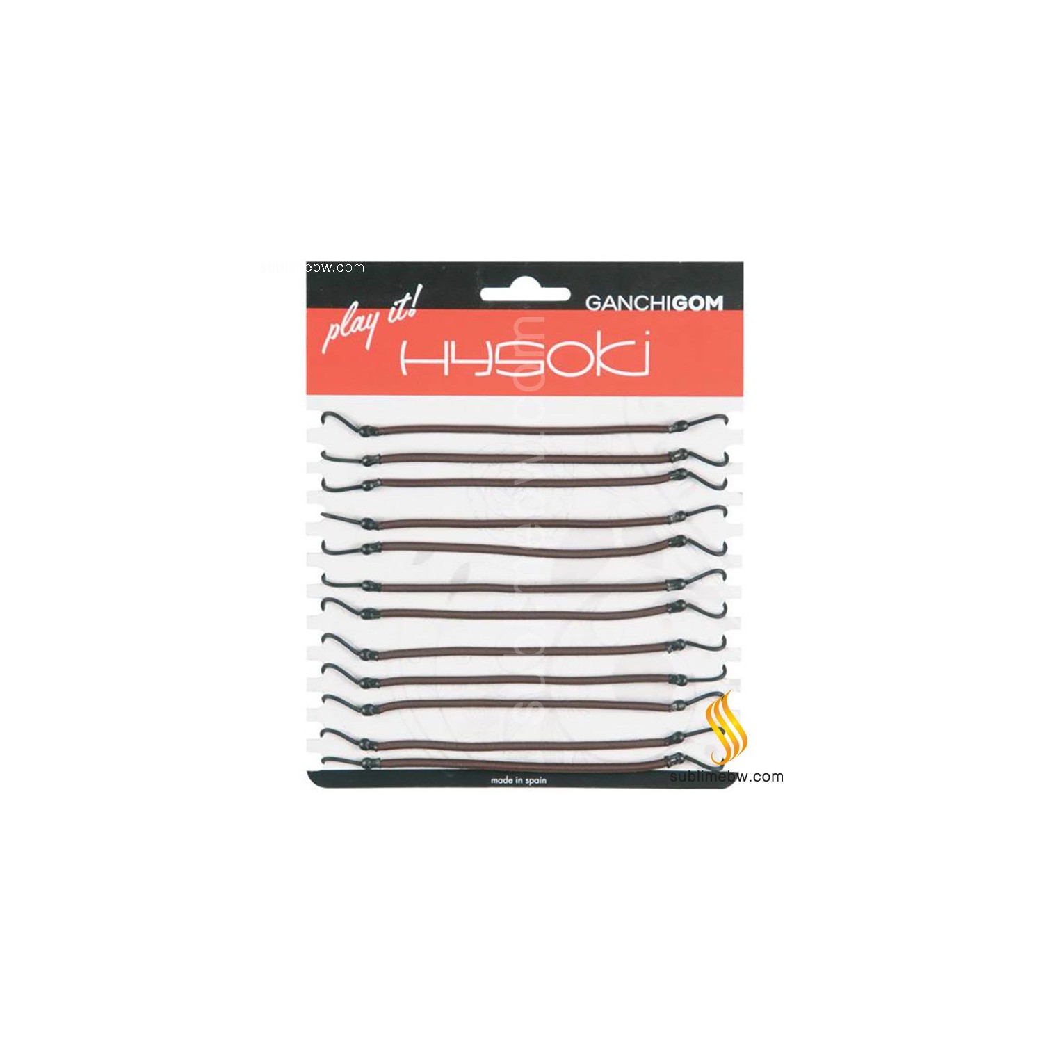 Hysoki Rubber With Hook Brown (G3404898Ma)