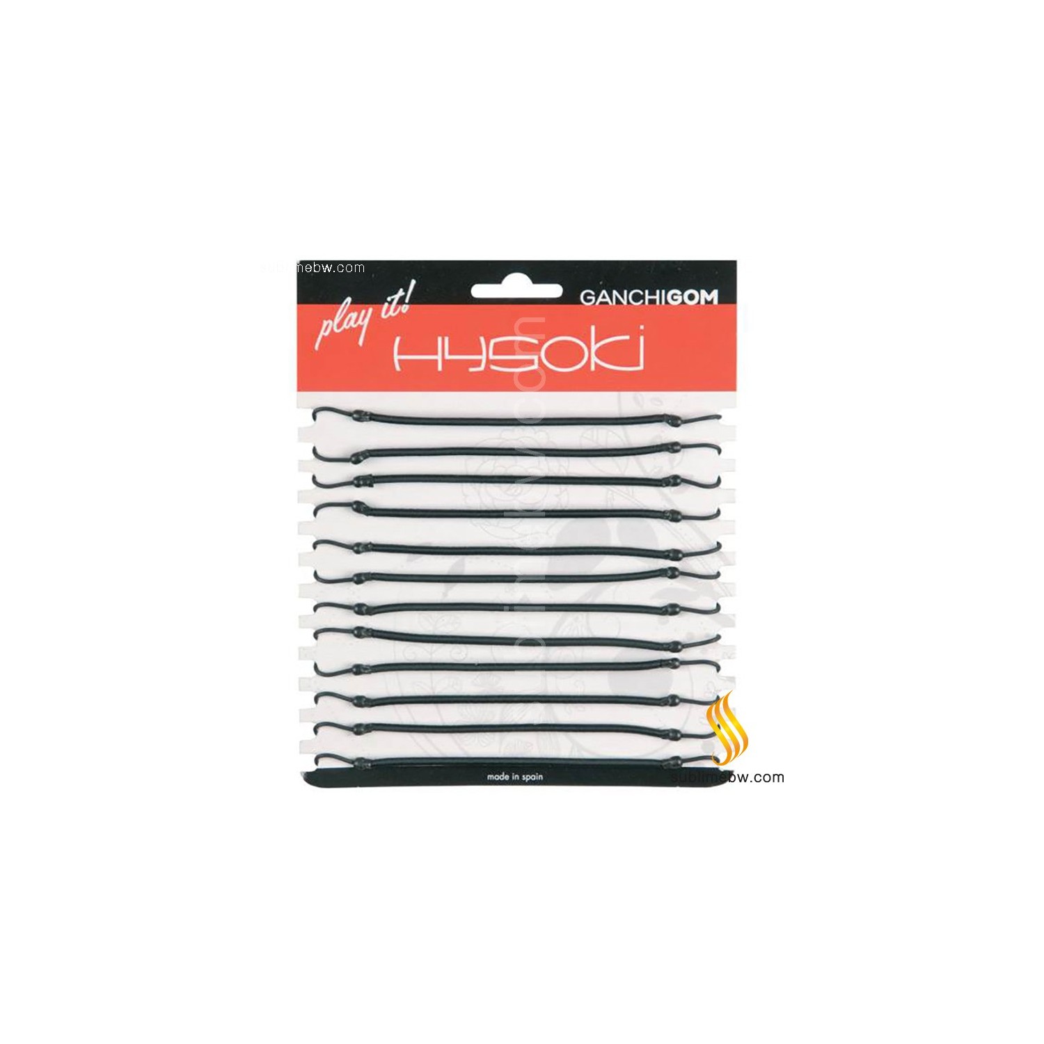 Hysoki Rubber With Hook Black (G3404898Ne)