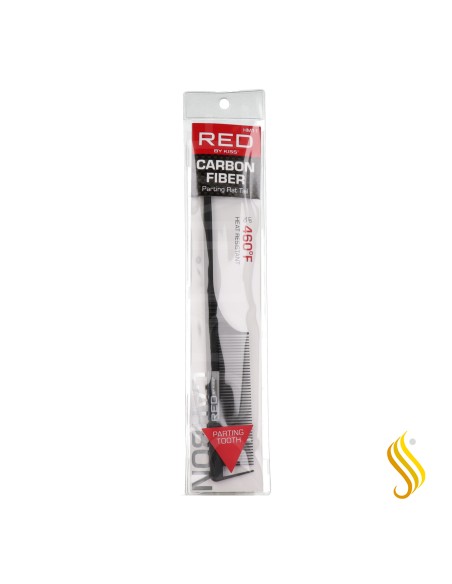 Red Kiss Professional Carbon Parting Rattail Peine