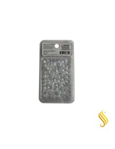 Perles de cheveux Red Kiss L 60 pièces (transparentes)
