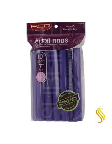 Red Kiss Flexi Rods 7" 3.4 Valuepk 10Pcs Violet