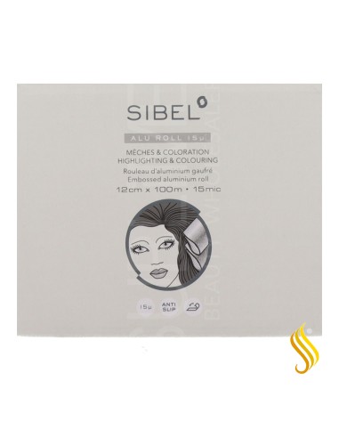 Rouleau de tôle d'aluminium argentée Sinelco Sibel 12 cm × 100 m