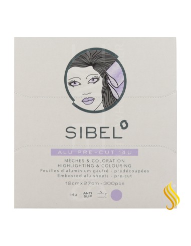 Sinelco Sibel Pre-Cut Aluminum Sheets Violet 12 × 27 cm – 300 units