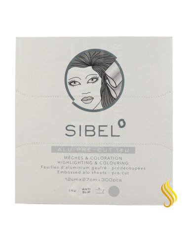 Sinelco Sibel Pre-Cut Aluminum Sheets Silver 12 × 27 cm – 300 units