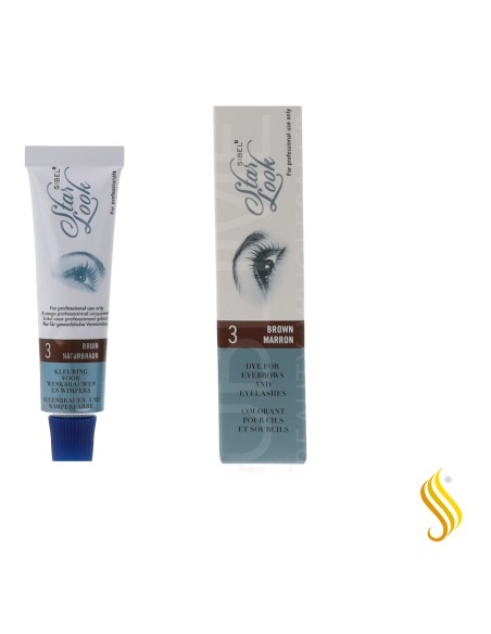 Sinelco Star Look Permanent Eyelashes Brown No. 3 15 ml