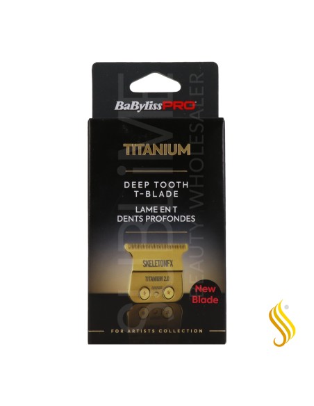 BaBylissPRO Skeleton T-Blade Titanium Gold Blades (FX707G2ZE)