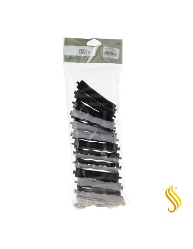 EUR Bigudí 12 Bicolor Ondulado  (01504)