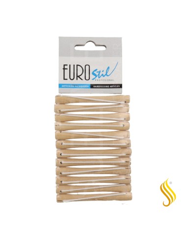 EUR Bigudí 12 Madera Mediano Nº3 (01546)