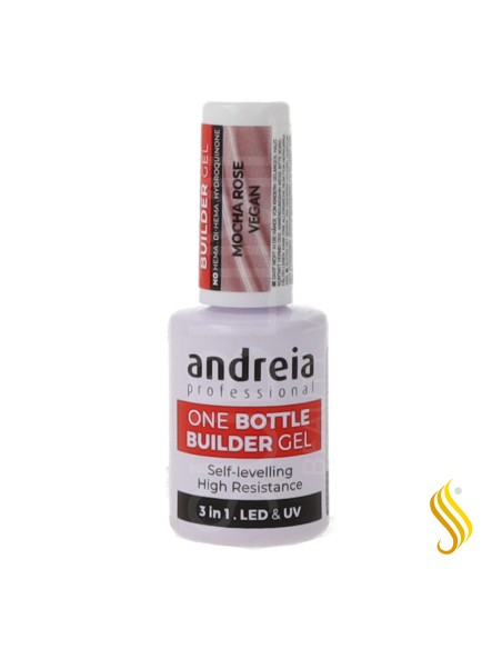 Andreia One Bottle Builder Gel Baixa Viscosidade Rosa Mocha 14 ml