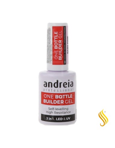 Gel Builder Andreia One Bottle, faible viscosité, rose pâle, 14 ml