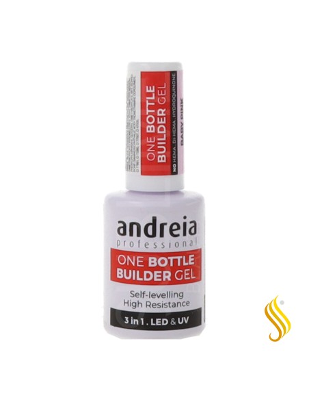 Gel Builder Andreia One Bottle, faible viscosité, rose pâle, 14 ml