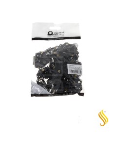 EUR BOLSA 50 CLIPS 3,2 CM EXTENSIONES NEGRO (02924/50) 2