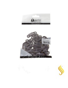 Sachet Eurostil de 50 clips pour extensions de cheveux, marron, 2,8 cm 2