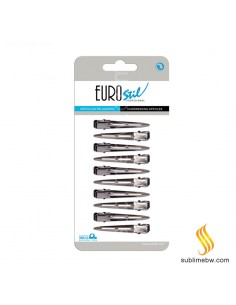 Eurostil 10 Pinzas Metal Estrecha Pequeña
