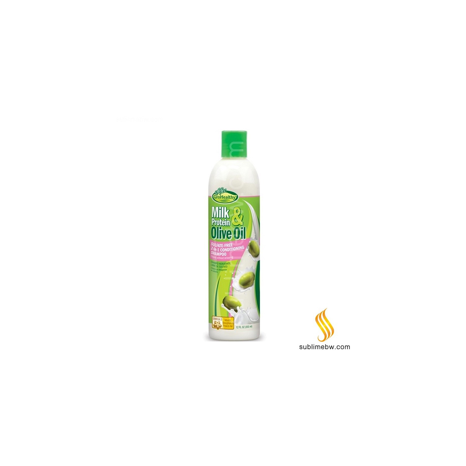 Sofn Free Grohealthy Milk Proteins & Olive Oil 2 In 1 Champú Acondicionador 355ml (6443)