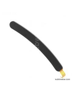 Eurostil Lima Negra Acolchoada Curva 1x12u 175x3mm (01421)