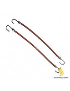 Eurostil 12 Rubbers With Hook Brown (00637)